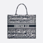 Large Dior Book Tote Navy Blue M1286ZRLP M928