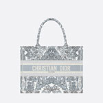 Medium Dior Book Tote Blue Dior Stella Baroque Embroidery M1296ZETP M928