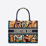 Small Dior Paisley Embroidery Book Tote Blue Multicolor M1296ZJAP M884