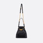 Medium C-est Dior Bag Black CD-Embossed Calfskin M2271UBHA M900 - thumb-3