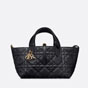 Small Dior Toujours Bag Black Macrocannage Calfskin M2822OSHJ M900 - thumb-2
