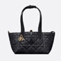 Small Dior Toujours Bag Black Macrocannage Calfskin M2822OSHJ M900 - thumb-3
