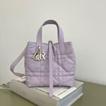 Small Dior Toujours Vertical Tote Bag Lilas M2835OSNW M493