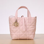 Small Dior Toujours Reversible Vertical Tote Bag Rose M2880ODYQ M45E