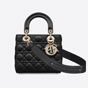 My ABCDior Lady Dior Bag Black Cannage Satin M538SOSMJ M900 - thumb-3