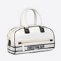 Medium Dior Vibe Zip Bowling Bag White Smooth Calfskin M6202OOBR M879 - thumb-2