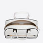 Medium Dior Vibe Zip Bowling Bag White Smooth Calfskin M6202OOBR M879 - thumb-3