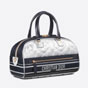 Medium Dior Vibe Zip Bowling Bag Black and Silver Calf M6202OOLA M00E - thumb-2
