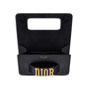 Dior Black calfskin dior pouch with slot handclasp M8002CVQV M900 - thumb-3