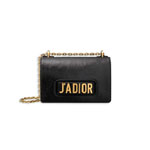 j adior flap bag with chain in black crinkled calfskin M9000CLLM M900