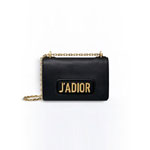 Dior Jadior flap bag with chain in black calfskin M9000CVQV M900