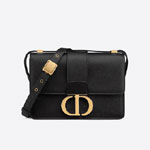 Dior 30 Montaigne Bag Black Grained Calfskin M9203UWBH M900