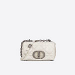 Small Dior Caro Bag Latte Quilted Macrocannage Calfskin M9241BNGK M030