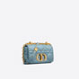 Small Dior Caro Bag Horizon Blue Macrocannage Calfskin M9241UNGK M09Z - thumb-2