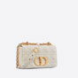 Small Dior Caro Bag Ivory Supple Cannage Calfskin M9241UWHC M35U - thumb-2