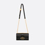 Dior 30 Montaigne East-West Bag with Chain Black Calfskin M9334UHEL M900 - thumb-3
