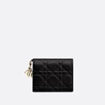 Mini Lady Dior Wallet Black Cannage Lambskin S0178ONMJ M900