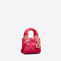 Micro Lady Dior Bag Bright Pink Cannage Lambskin S0856ONGE M15F - thumb-2