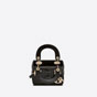 Micro Lady Dior Bag Black Cannage Lambskin S0856ONGE M900 - thumb-3