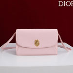 Dior Medaillon Envelope Pouch with Strap Rose S2223QGME M03I