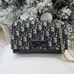 Dior Promenade Mini Bag with Chain Blue S2514OUQY M928