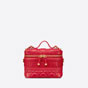 Small DiorTravel Vanity Case Poppy Red Cannage Lambskin S5488UNTR M53R - thumb-2