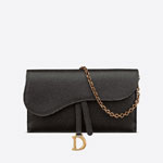 Dior Petite maroquinerie Saddle Wallet Grained Calfskin S5614CBAA M900