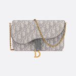 Dior Saddle Pouch with Chain S5907CTZQ M932