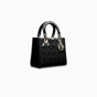 Lady Dior bag in black patent cannage calfskin VRB44550 N0 - thumb-2