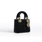 Mini lady dior bag in black lambskin CAL44500 N0 - thumb-2