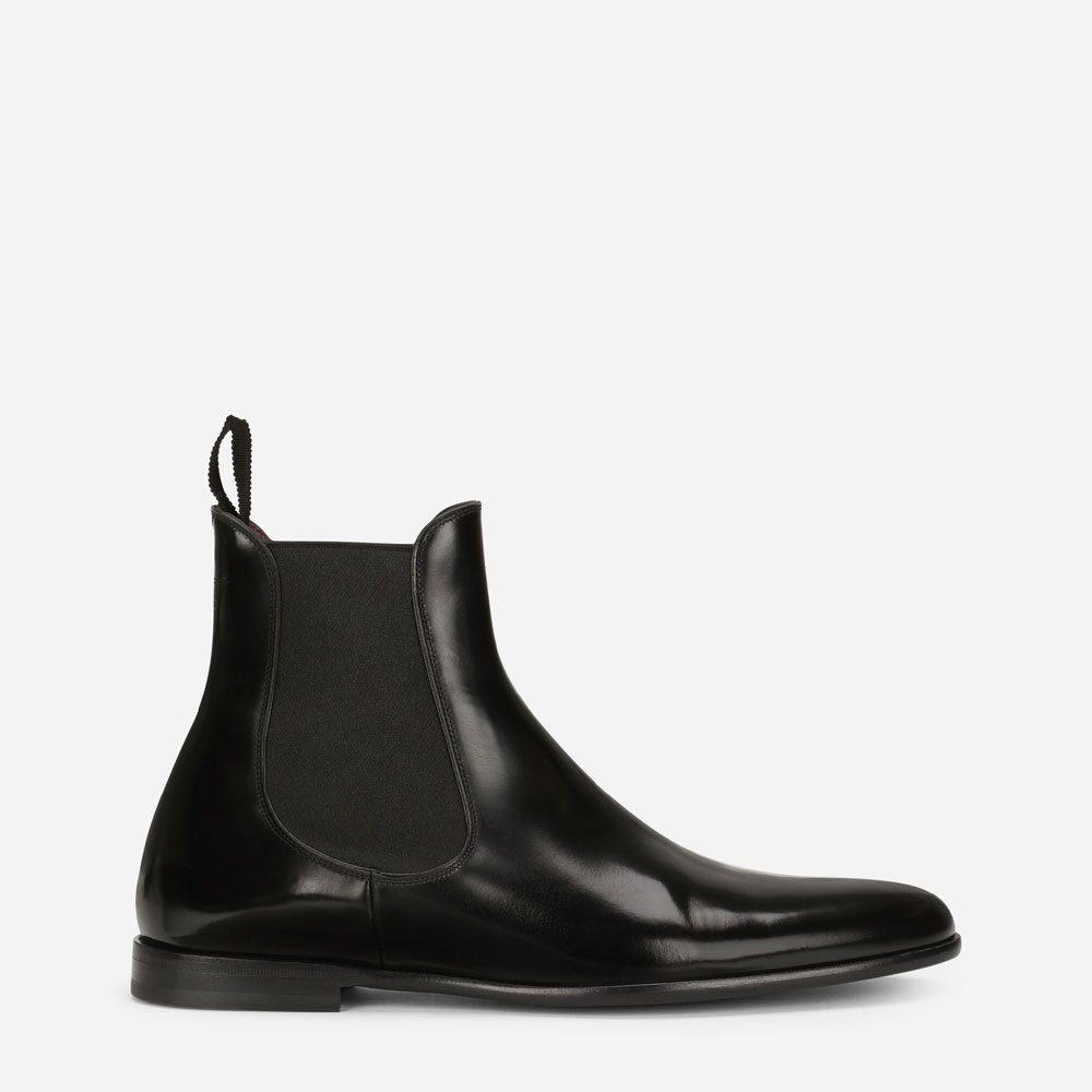 DG Brushed calfskin ankle boots in Black A60422A120380999
