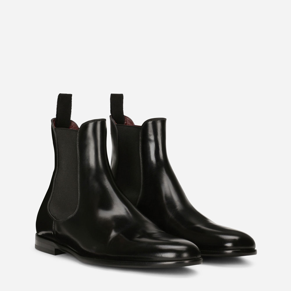 DG Brushed calfskin ankle boots in Black A60422A120380999 - Photo-2
