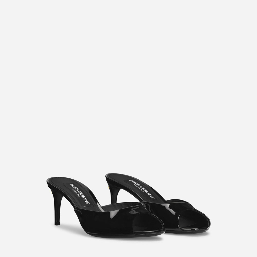DG Patent leather mules in Black CR1522A147180999 - Photo-2