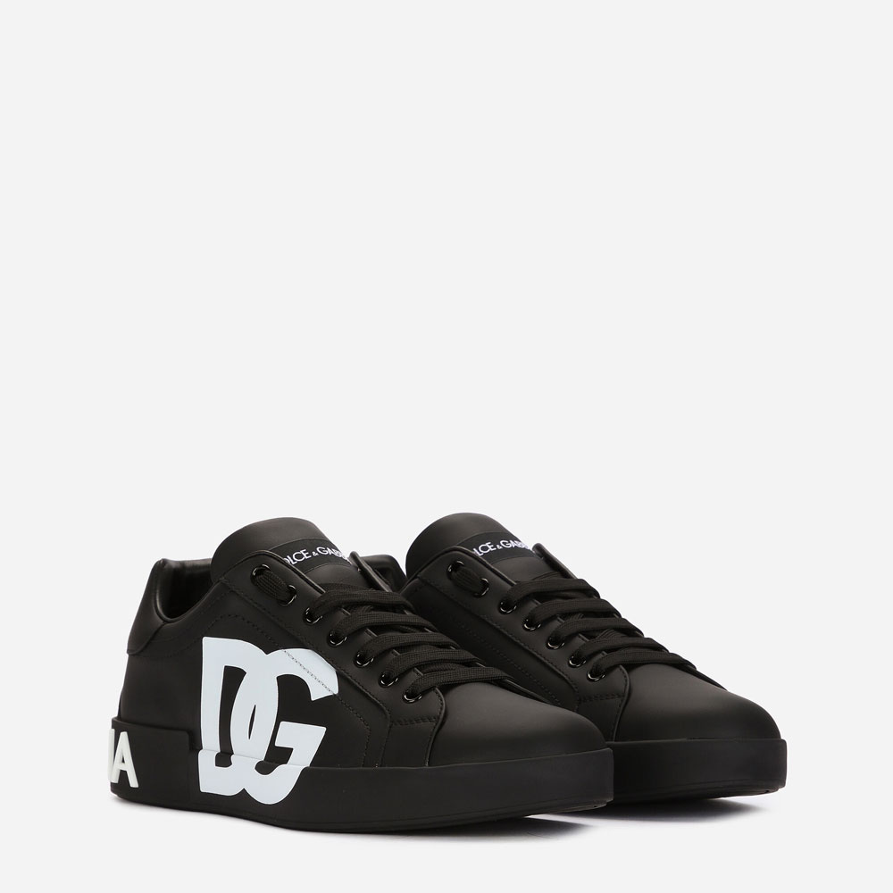 Calfskin nappa Portofino sneakers with DG logo CS1772AC3308B956 - Photo-2