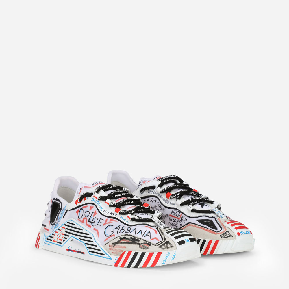 DG Mixed-materials Milano NS1 slip-on sneakers CS1810AO840HW3CR - Photo-2