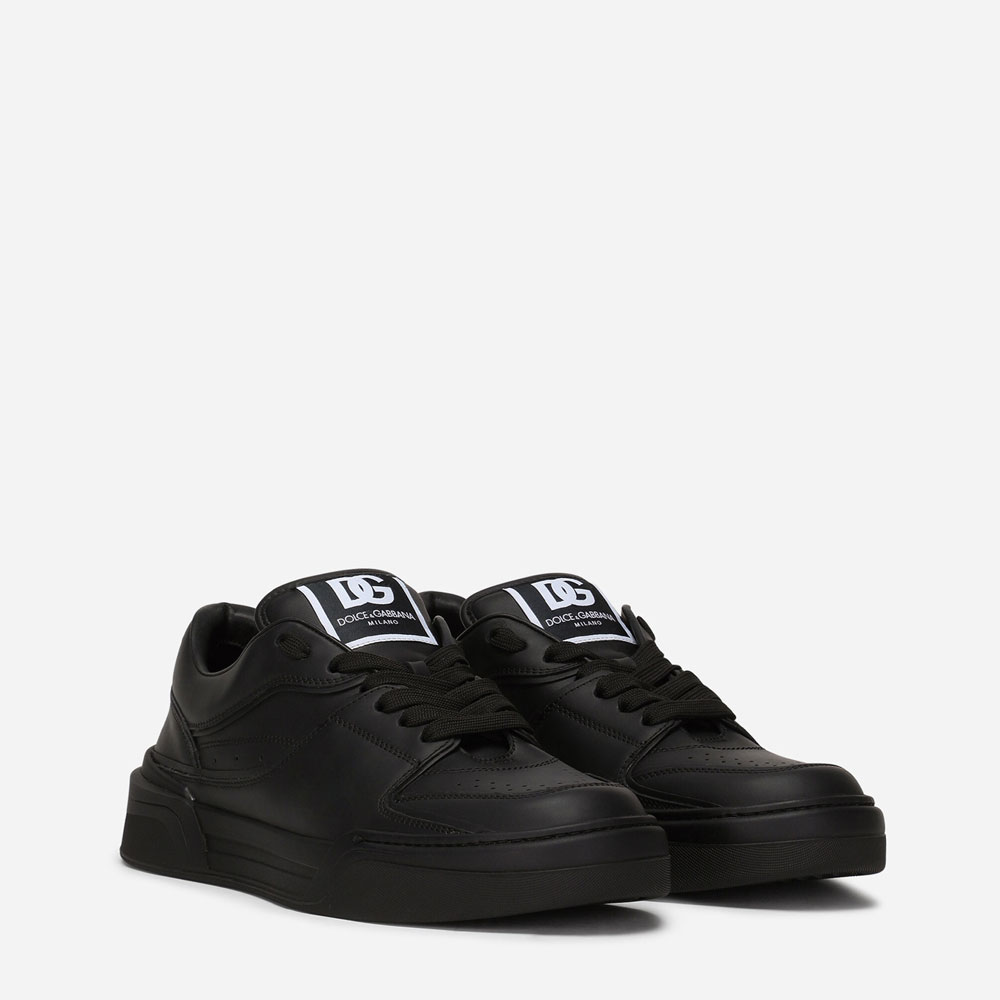 DG Calfskin nappa New Roma sneakers in Black CS2036A106580999 - Photo-2