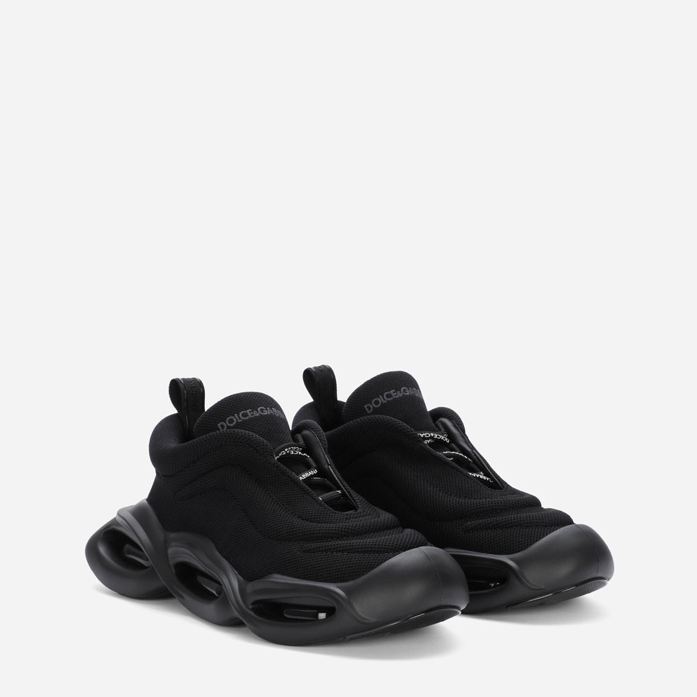 Dolce Gabbana Fabric Wave sneakers in Black CS2102AE4008B956 - Photo-2