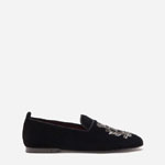 Dolce Gabbana Velvet slippers in Black A50312AU4428S241