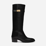 DG Brushed calfskin boots in Black A70090A120380999