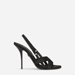 Dolce Gabbana Satin sandals in Black CR1162AQ0298B956