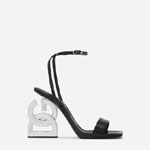 DG Patent leather sandals with 3.5 heel in Black CR1376A103780999