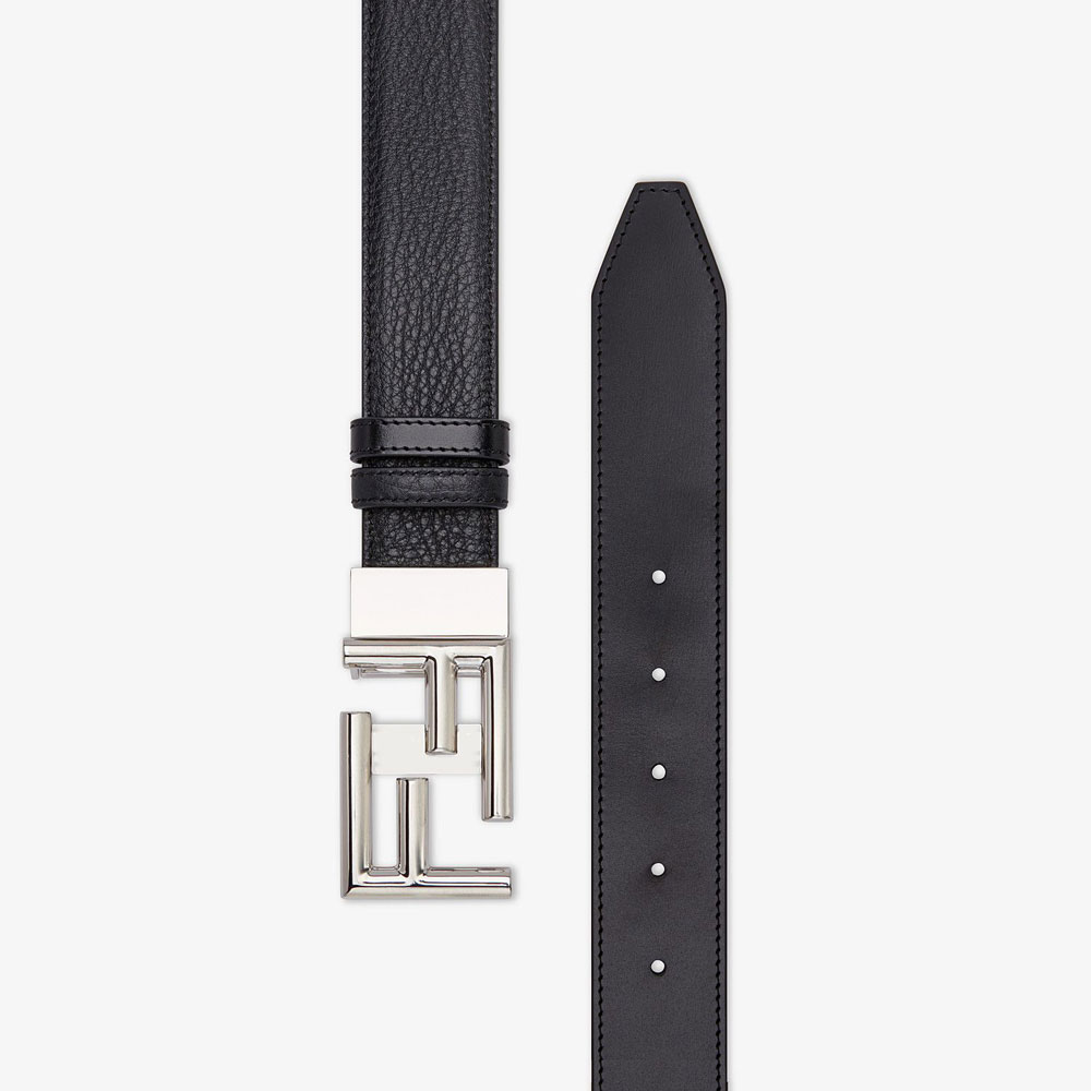 Fendi Black Adjustable Reversible Belt 7C0344 70J F0GXN - Photo-2