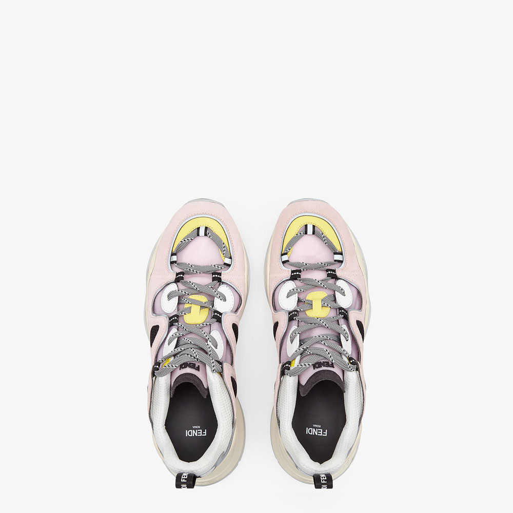 Fendi Multicolour Suede Tech Mesh Sneakers 7E1318 AC7C F1BO4 - Photo-2