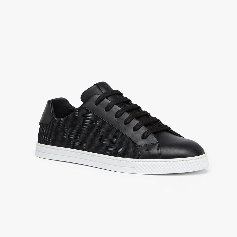 Fendi Sneakers Black fabric low-tops 7E1455ABNXF1AU4 - Photo-2
