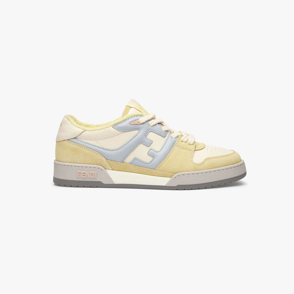 Fendi Match Yellow suede low-tops 7E1493AI1NF1H1F