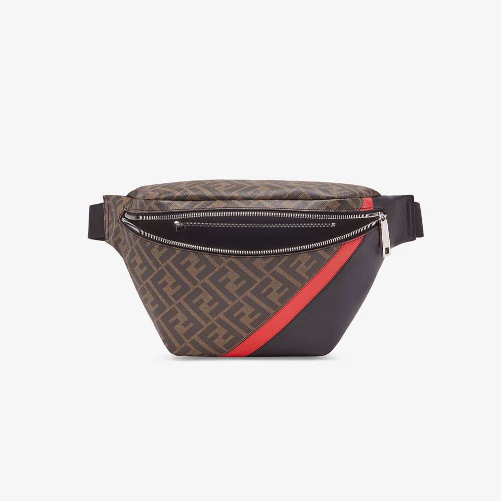 Fendi Belt Bag Brown fabric belt bag 7VA434 A9XS F19P9 - Photo-3