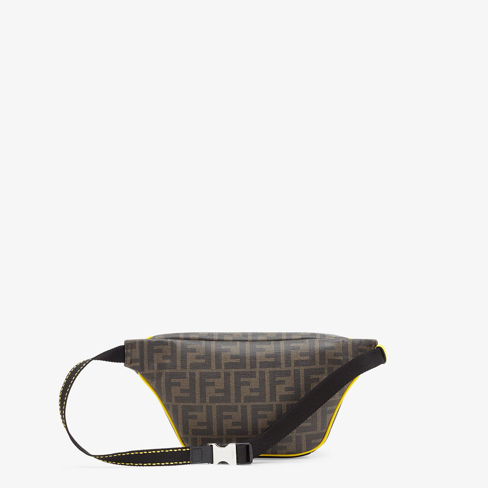 Fendi Brown Fabric Belt Bag 7VA446 A80Q F17Q0 - Photo-3