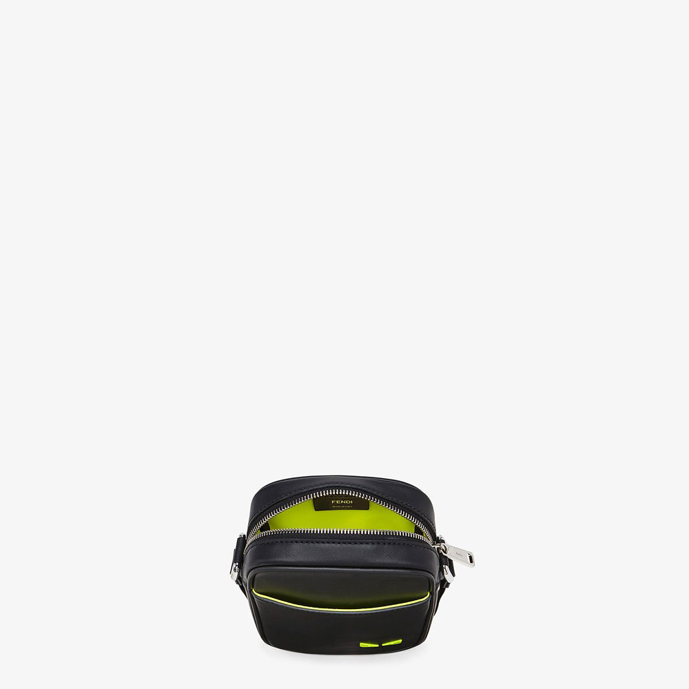 Fendi Small Messenger Black Leather Crossbody Bag 7VA456 A7TE F17H2 - Photo-4