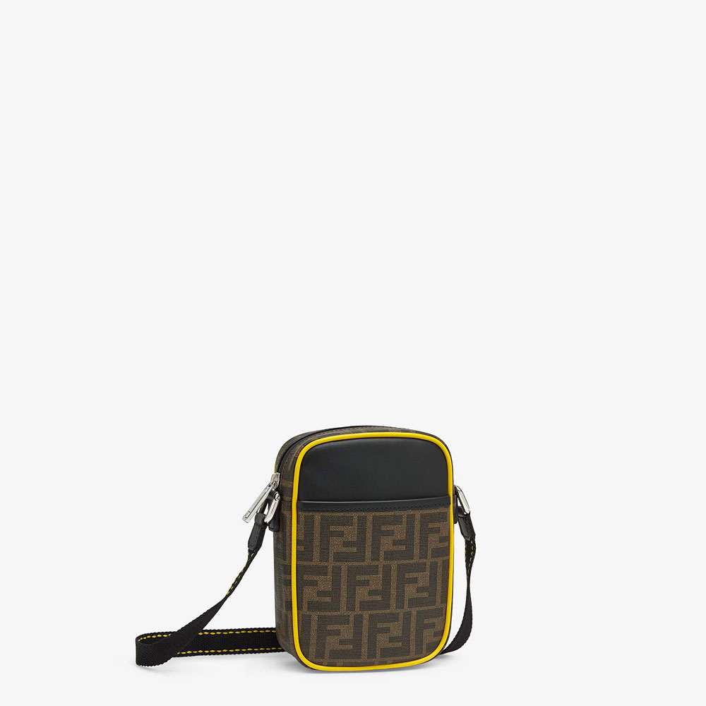 Fendi Small Messenger Pu And Black Leather Bag 7VA456 A80Q F17Q0 - Photo-2