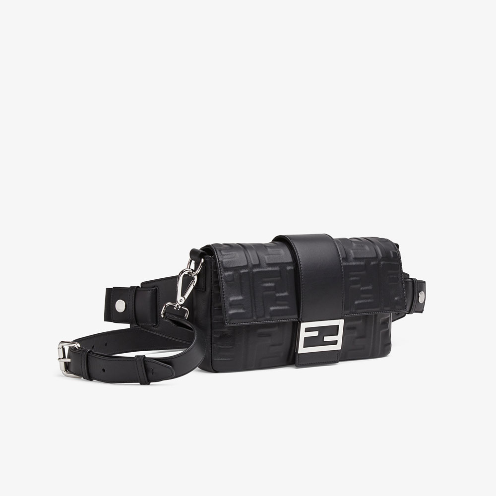 Fendi Baguette Black nappa leather bag 7VA472 A72V F0GXN - Photo-4